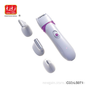 4 in 1 Ladie's Hair Remover.Stainless steel blade Rechargeable Shaver And Epilator